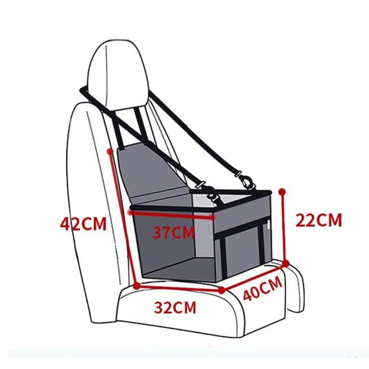 Kalsten | AutoPaw Elevated Dog Seat – Waterproof, Non-slip and Safe for On the Go