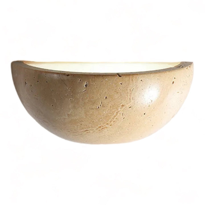 Half-Round LED Wabi-Sabi Wall Lamp - ZenGlow | Kalsten