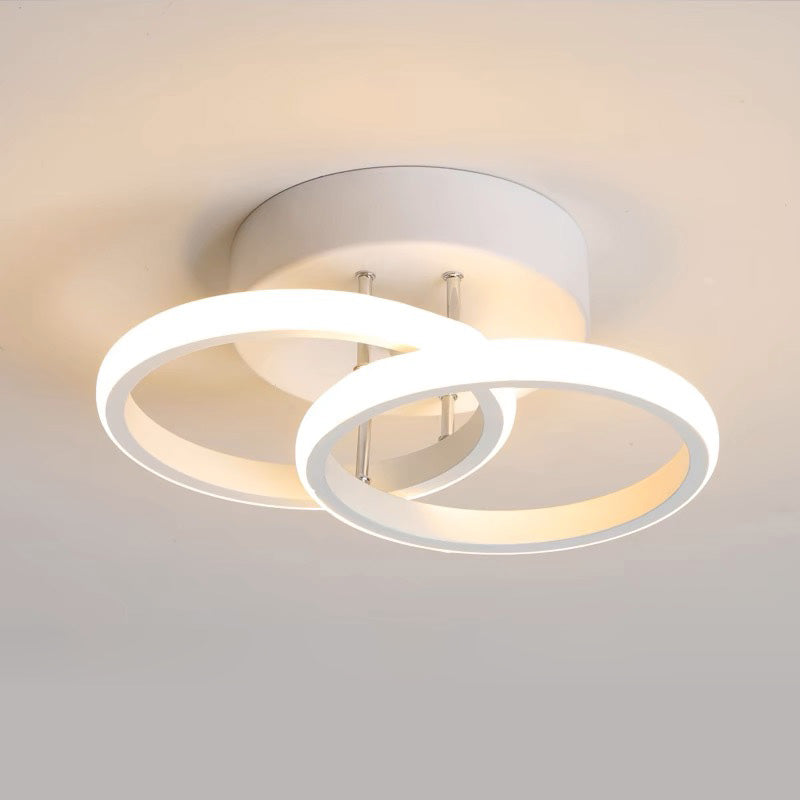 Kalsten | Ceiling Light with LED Black Metal Frame