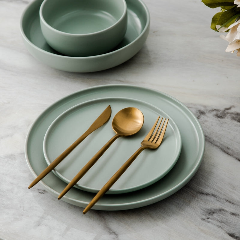 Modern Luxe Cutlery Set of Stainless Steel in Stylish Colors Kalsten