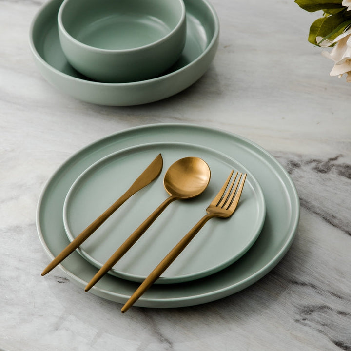 Modern Luxe Cutlery Set of Stainless Steel in Stylish Colors Kalsten