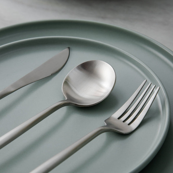 Modern Luxe Cutlery Set of Stainless Steel in Stylish Colors Kalsten
