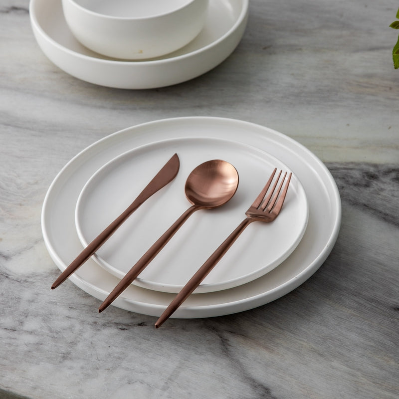 Modern Luxe Cutlery Set of Stainless Steel in Stylish Colors Kalsten