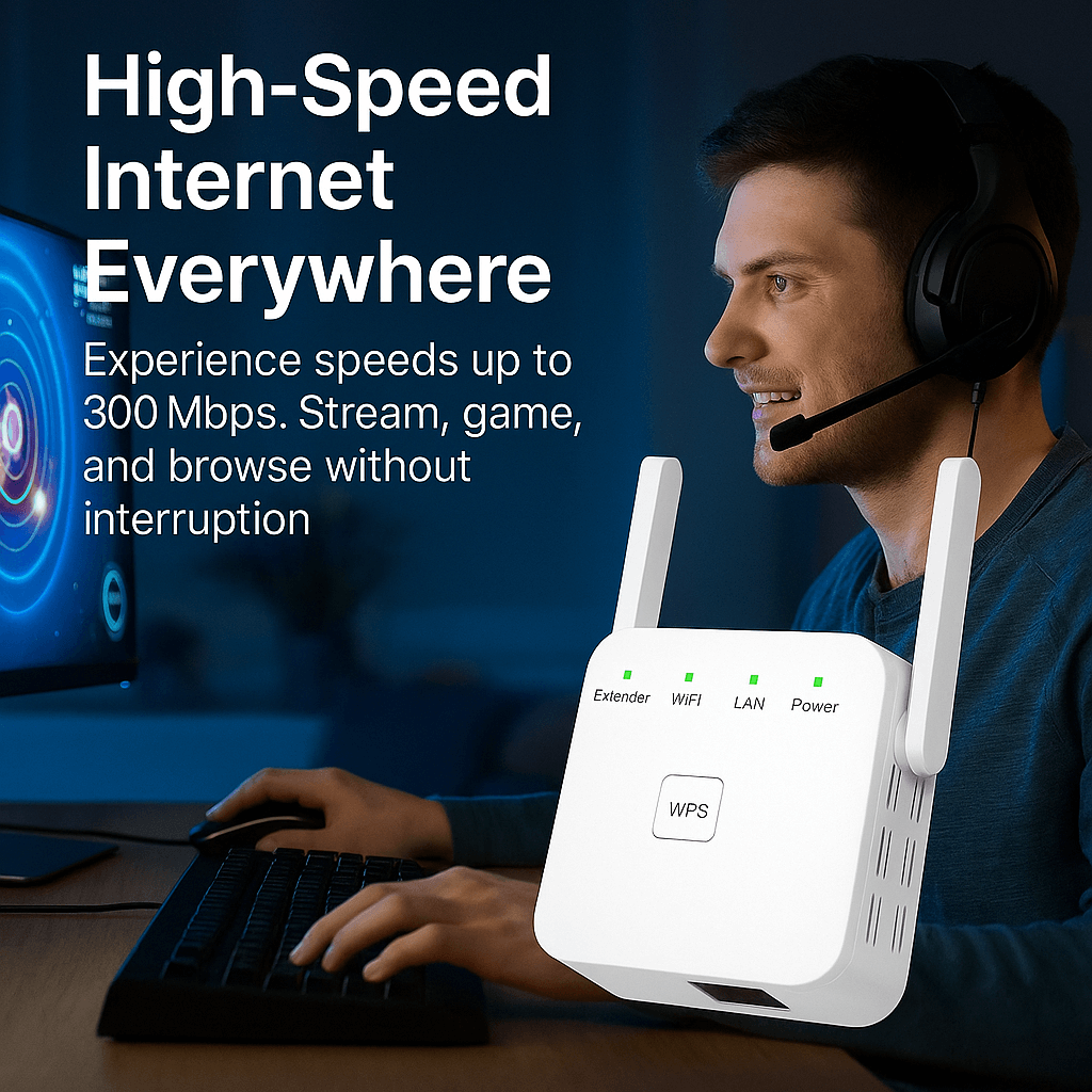 Kalsten | UltraXtend 5G WiFi Booster UK – Best Dual-Band WiFi Extender for Home & Garden Signal Coverage
