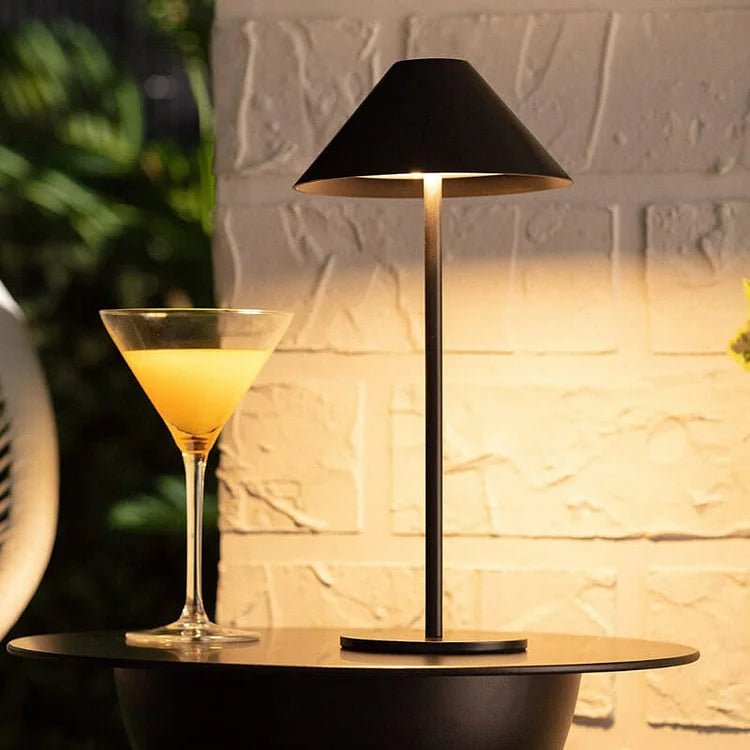 Wireless Table Lamp Black | Touch-Dimmable LED Table Light | Kalsten