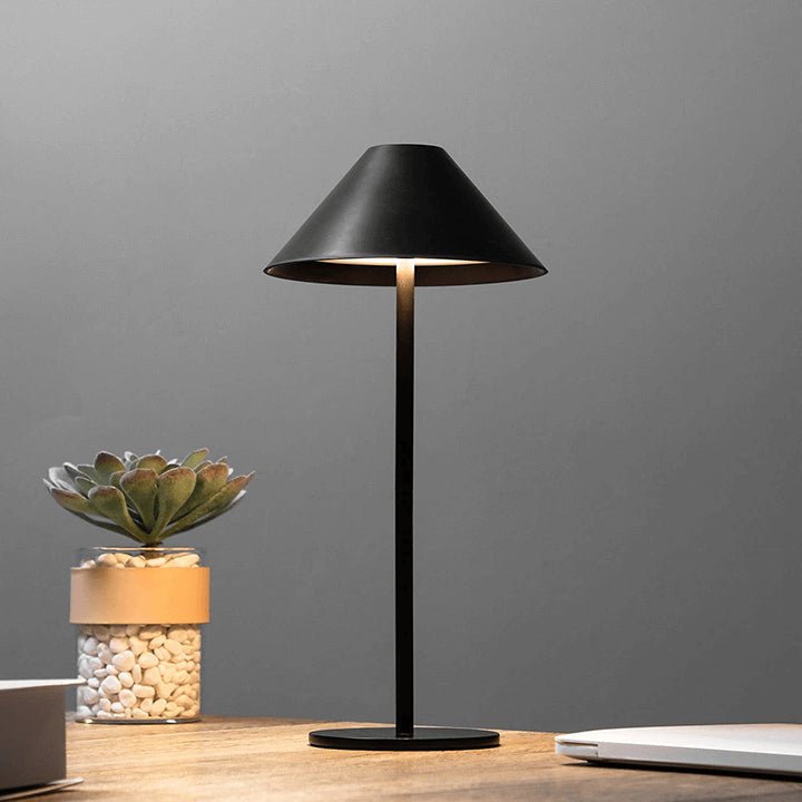 Wireless Table Lamp Black | Touch-Dimmable LED Table Light | Kalsten