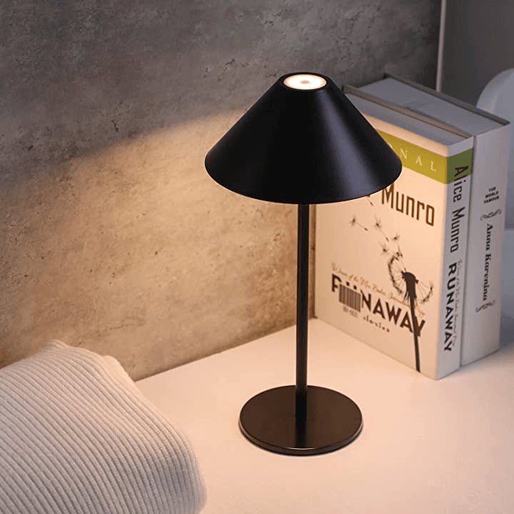 Wireless Table Lamp Black | Touch-Dimmable LED Table Light | Kalsten