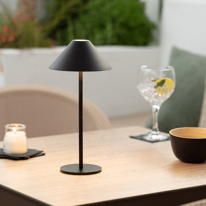 Wireless Table Lamp Black | Touch-Dimmable LED Table Light | Kalsten