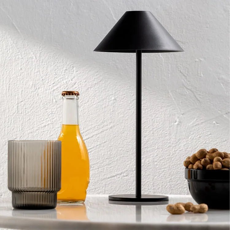 Wireless Table Lamp Black | Touch-Dimmable LED Table Light | Kalsten