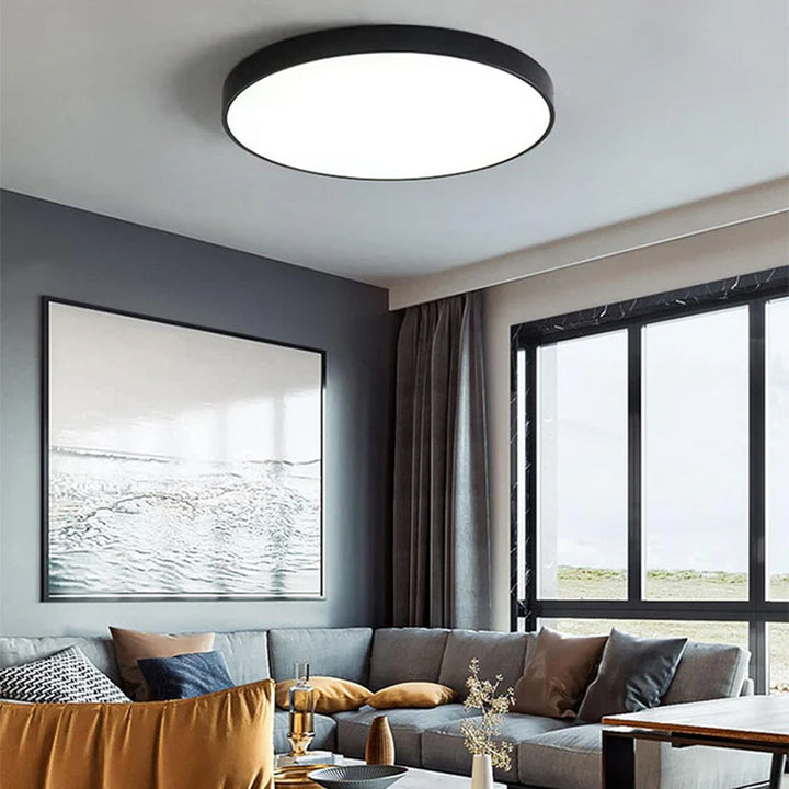 Ceiling Light Acrylic Extra-Thin 15.8 in Indoor Modern Circular LED Lighting Bedroom Dining Room Living Room | Kalsten