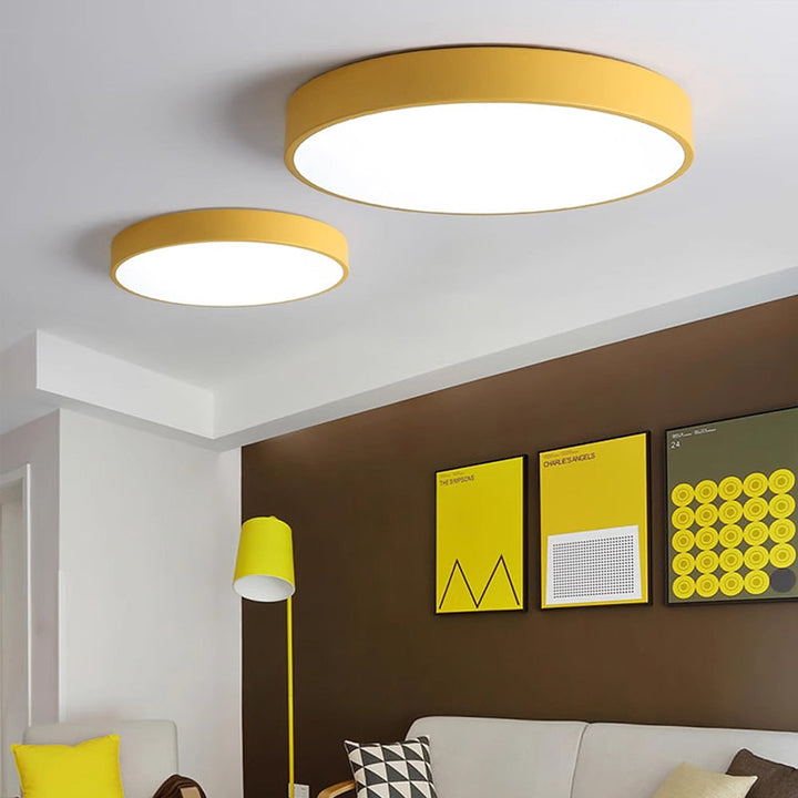Ceiling Light Acrylic Extra-Thin 15.8 in Indoor Modern Circular LED Lighting Bedroom Dining Room Living Room | Kalsten