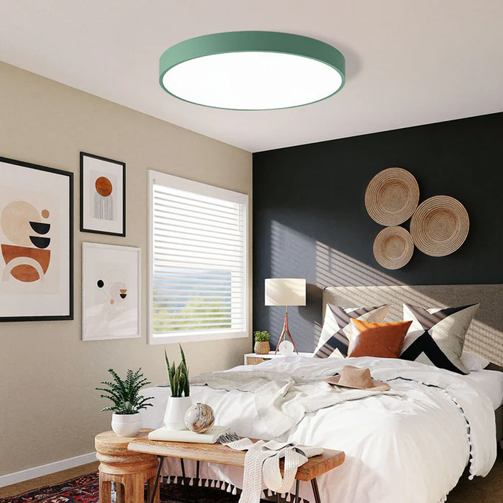 Ceiling Light Acrylic Extra-Thin 15.8 in Indoor Modern Circular LED Lighting Bedroom Dining Room Living Room | Kalsten