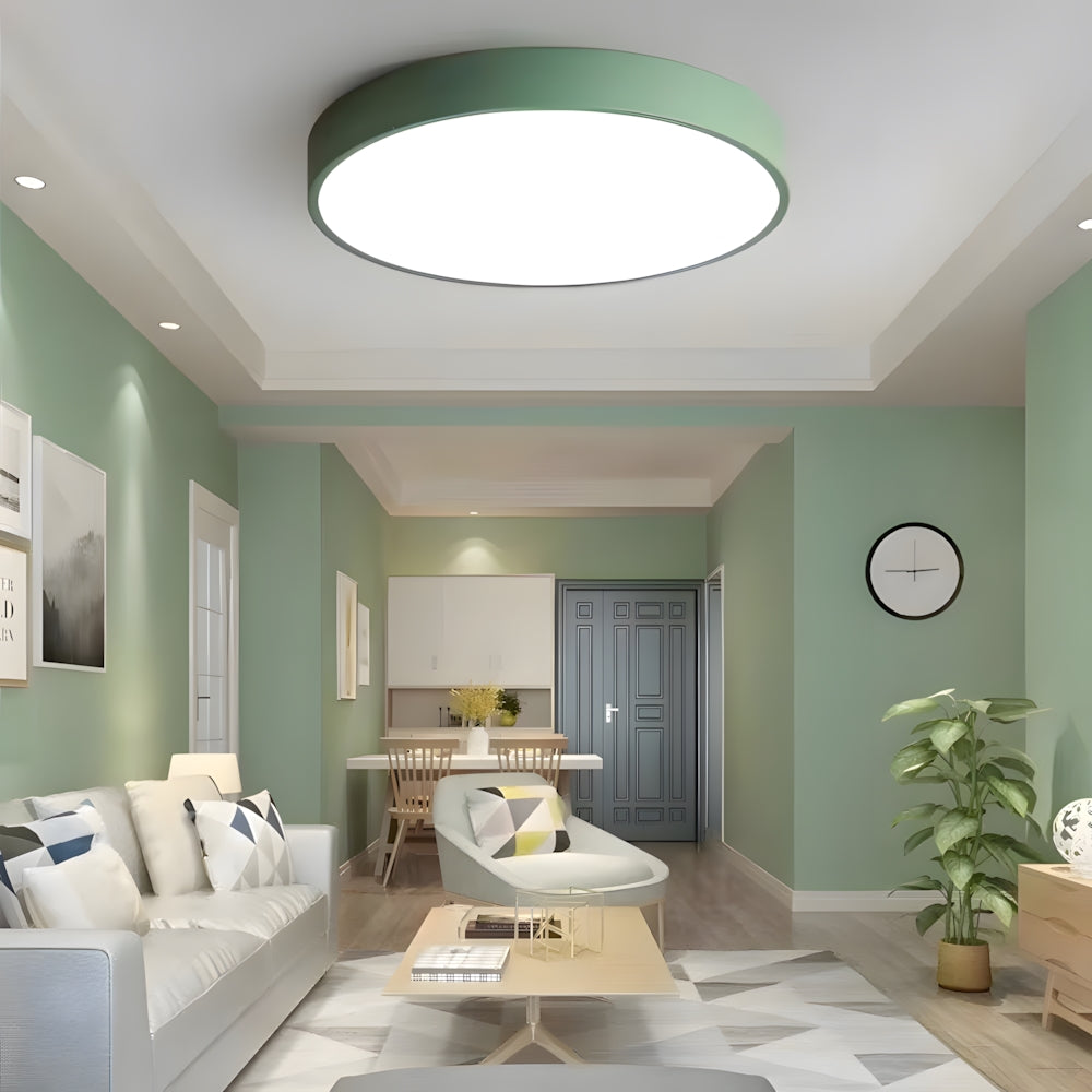 Ceiling Light Acrylic Extra-Thin 15.8 in Indoor Modern Circular LED Lighting Bedroom Dining Room Living Room | Kalsten