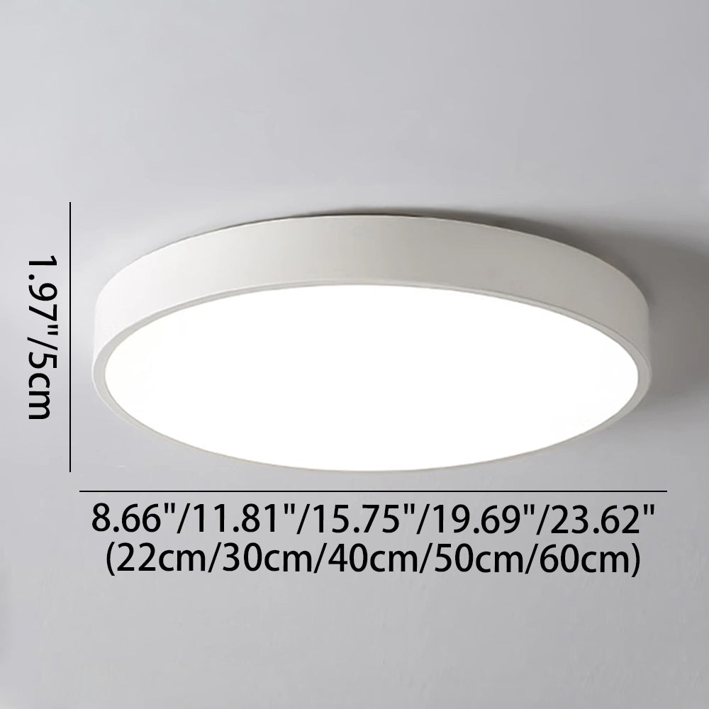 Ceiling Light Acrylic Extra-Thin 15.8 in Indoor Modern Circular LED Lighting Bedroom Dining Room Living Room | Kalsten