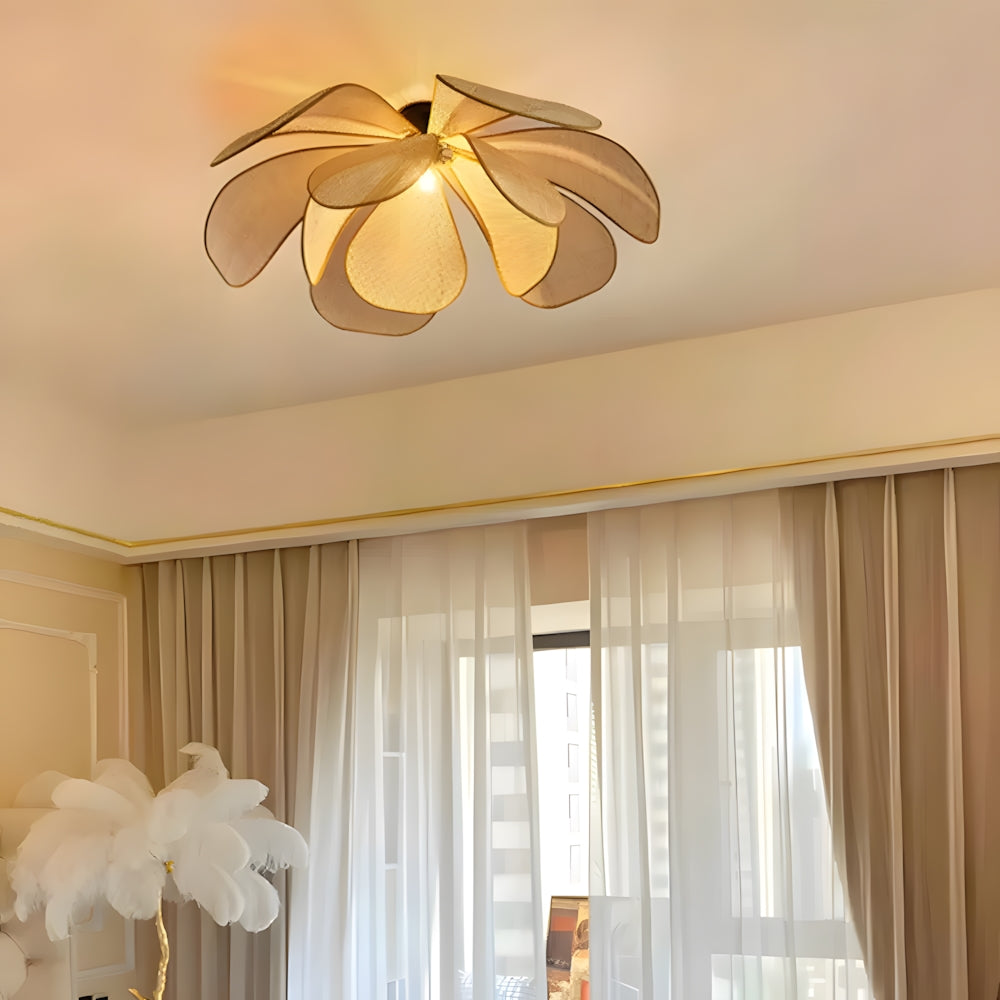 Pendant Light Rattan 19.7 in Neutral Indoor Ceiling Lamp Kitchen Dining Room Living Area Hanging Light | Kalsten