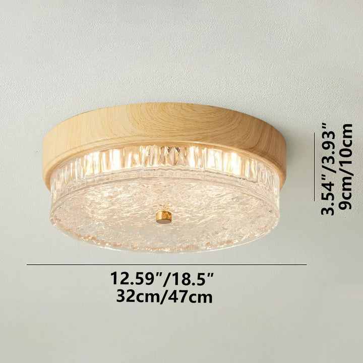 Ceiling Light Glass LED 12.6 in Indoor Bedroom Living Room Dining Room Modern Fixture | Kalsten