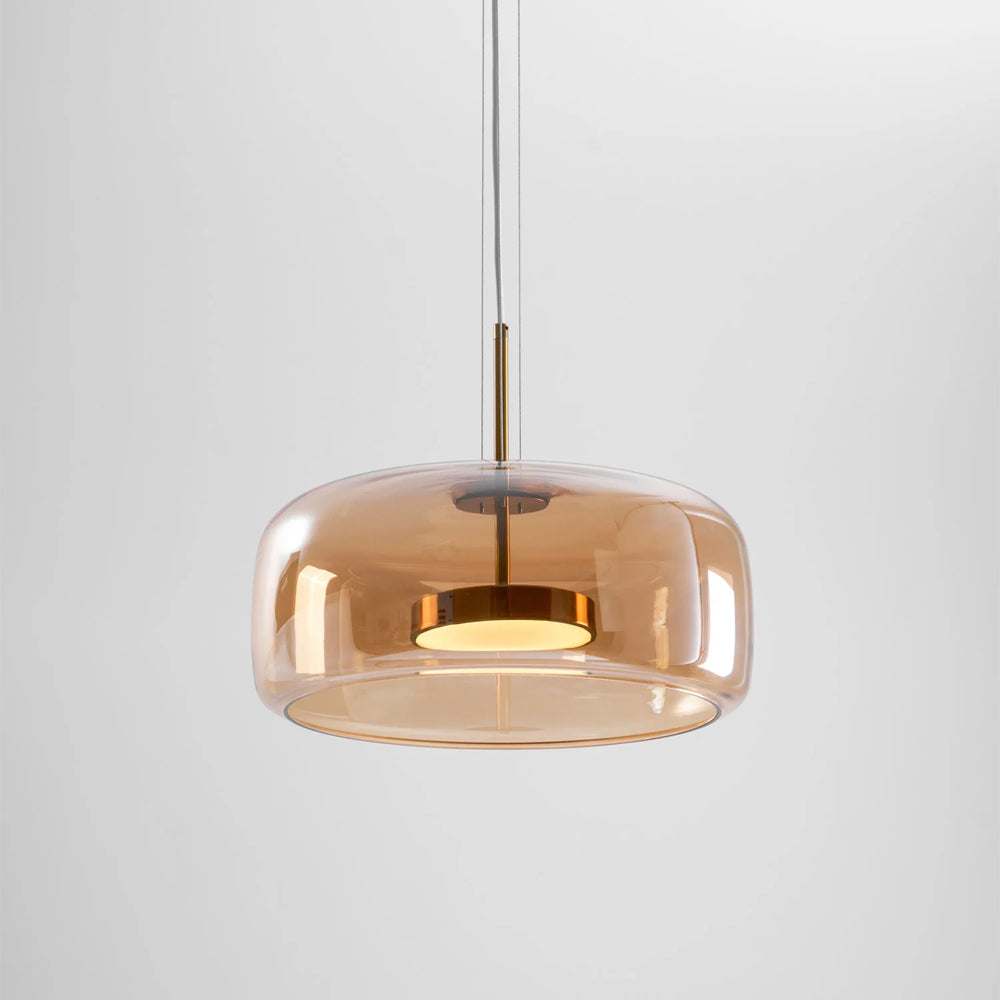 Pendant Light Glass Dome 10.2 in Smoked Kitchen Dining Room Hanging Ceiling Lamp Minimalist Modern Indoor Fixture | Kalsten