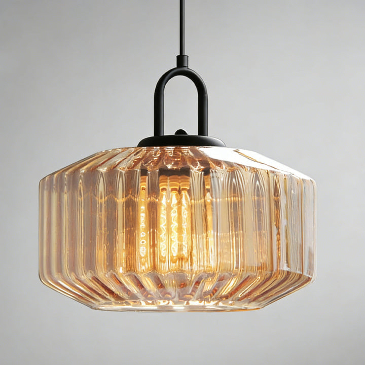 Pendant Light Glass 11 in Handblown Indoor Warm Glow Dining Room Kitchen Hallway Lighting | Kalsten