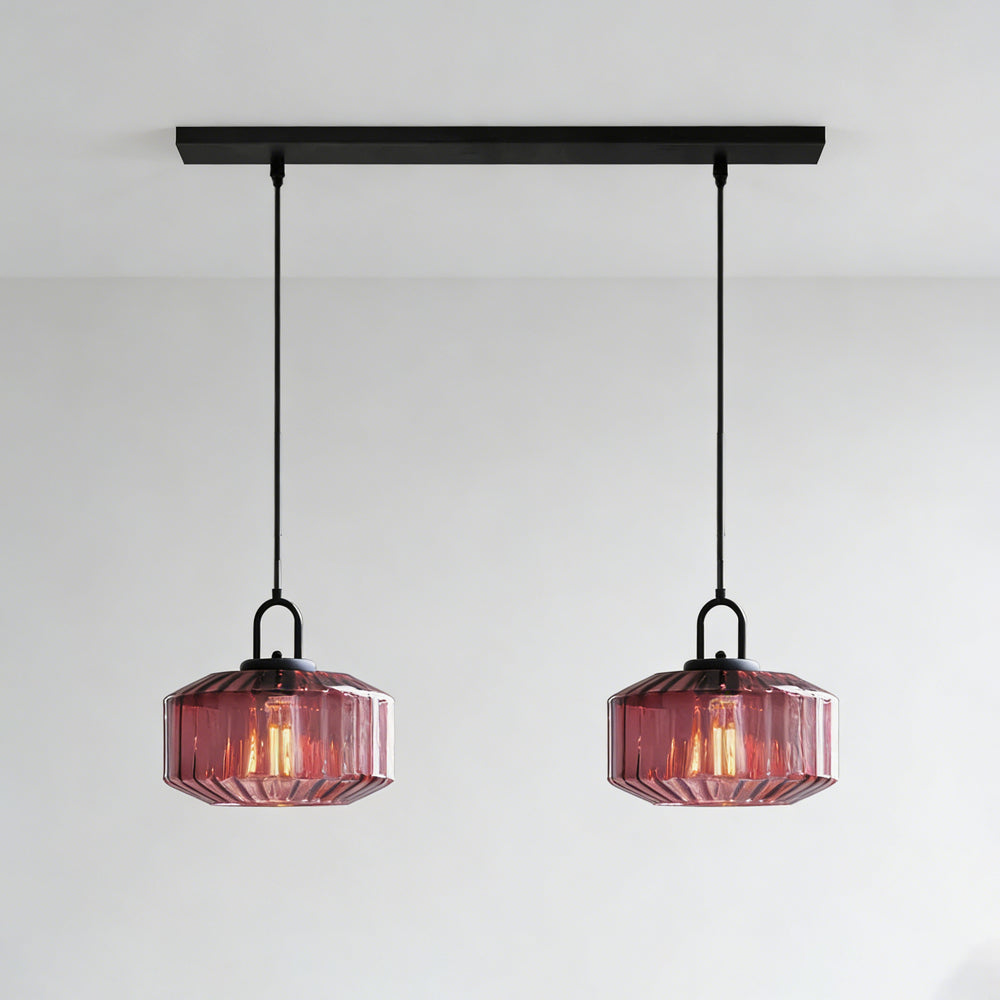 Pendant Light Glass 11 in Handblown Indoor Warm Glow Dining Room Kitchen Hallway Lighting | Kalsten