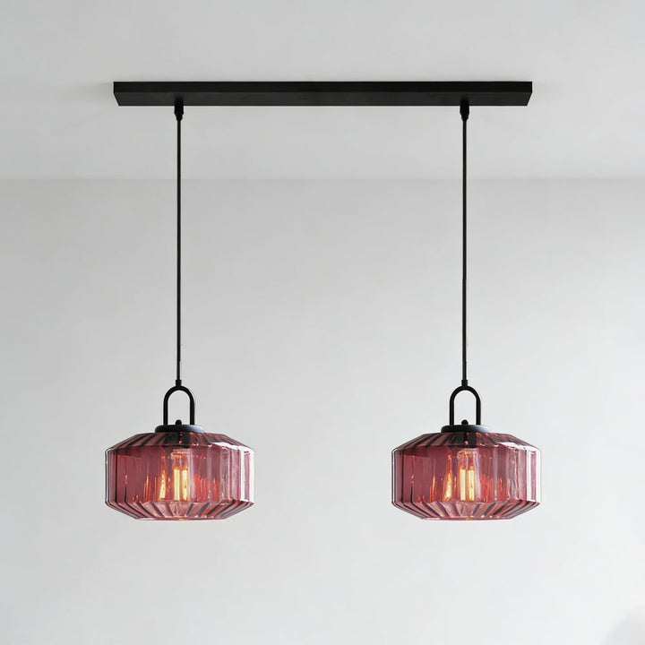 Pendant Light Glass 11 in Handblown Indoor Warm Glow Dining Room Kitchen Hallway Lighting | Kalsten
