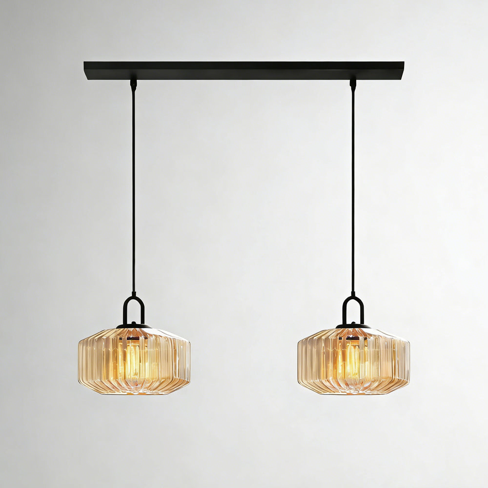 Pendant Light Glass 11 in Handblown Indoor Warm Glow Dining Room Kitchen Hallway Lighting | Kalsten