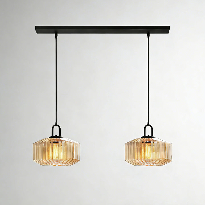 Pendant Light Glass 11 in Handblown Indoor Warm Glow Dining Room Kitchen Hallway Lighting | Kalsten