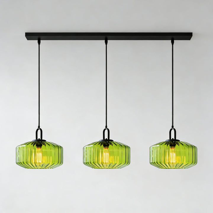 Pendant Light Glass 11 in Handblown Indoor Warm Glow Dining Room Kitchen Hallway Lighting | Kalsten