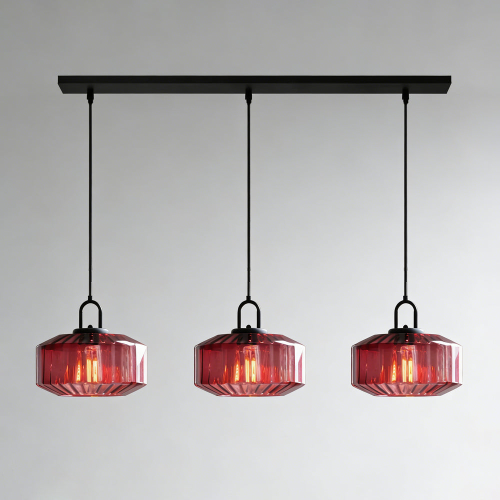 Pendant Light Glass 11 in Handblown Indoor Warm Glow Dining Room Kitchen Hallway Lighting | Kalsten