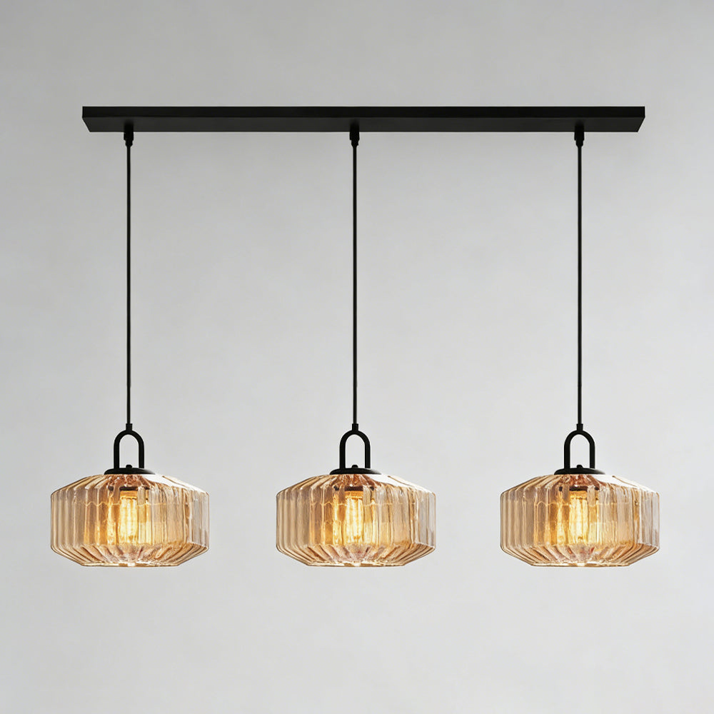 Pendant Light Glass 11 in Handblown Indoor Warm Glow Dining Room Kitchen Hallway Lighting | Kalsten