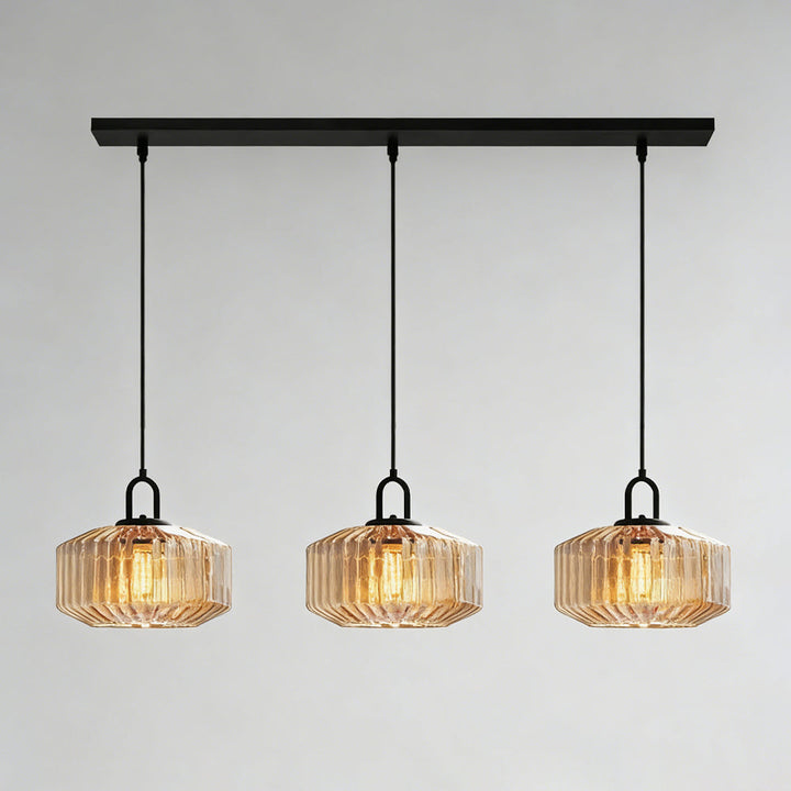 Pendant Light Glass 11 in Handblown Indoor Warm Glow Dining Room Kitchen Hallway Lighting | Kalsten