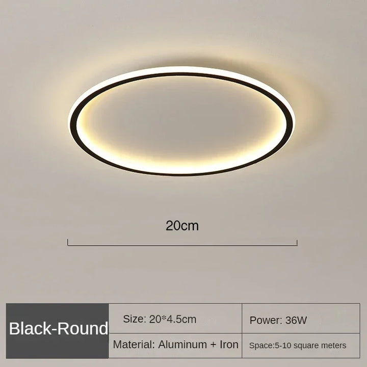Scandinavian Round Ceiling Lamp - NordicGlow | Kalsten