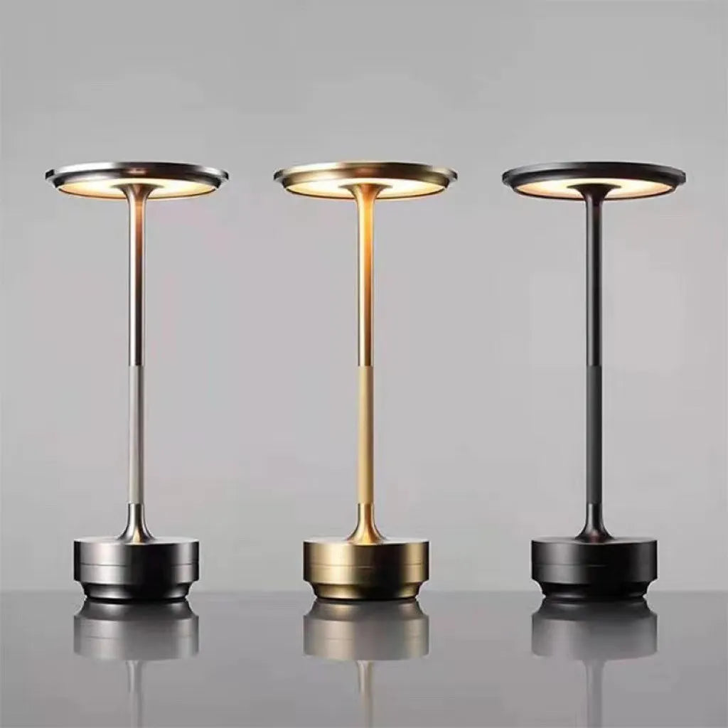 Industrial Dimmable Lamp with Rustic Design – Silver & Gold Kalsten