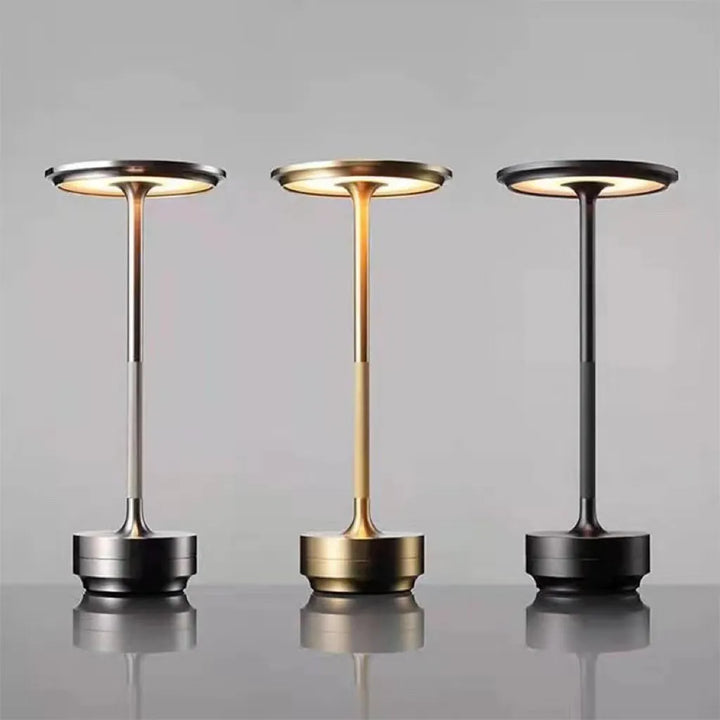 Industrial Dimmable Lamp with Rustic Design – Silver & Gold Kalsten