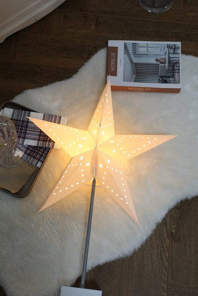 StellarGlow | Radiant LED Star Table Lamp – Wooden Base Ambient Light for Bedroom & Living Room Décor | Kalsten