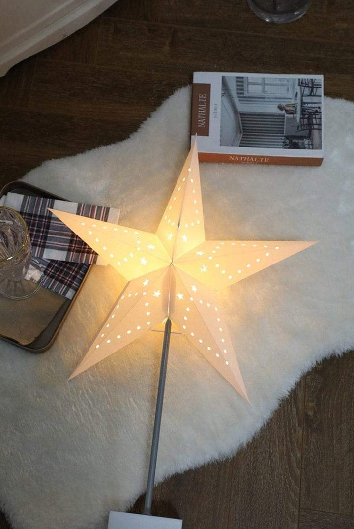 StellarGlow | Radiant LED Star Table Lamp – Wooden Base Ambient Light for Bedroom & Living Room Décor | Kalsten