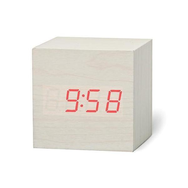 LED Wooden Cube Alarm Clock | Kalsten