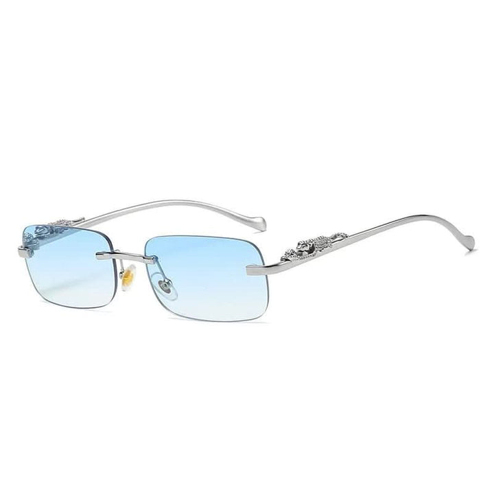 Kalsten | Rimless Leopard Head Sunglasses with UV400 Protection