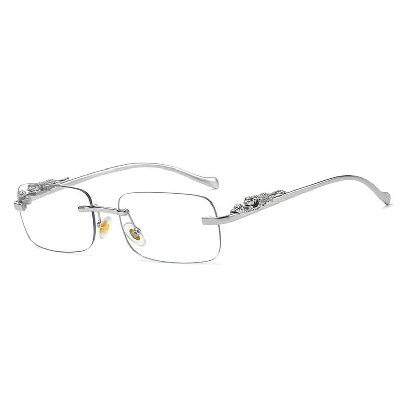 Kalsten | Rimless Leopard Head Sunglasses with UV400 Protection