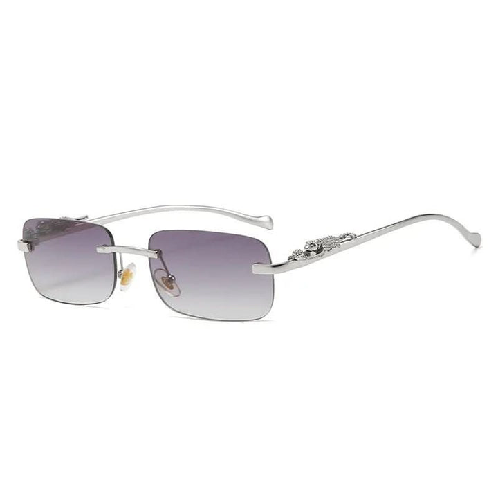 Kalsten | Rimless Leopard Head Sunglasses with UV400 Protection