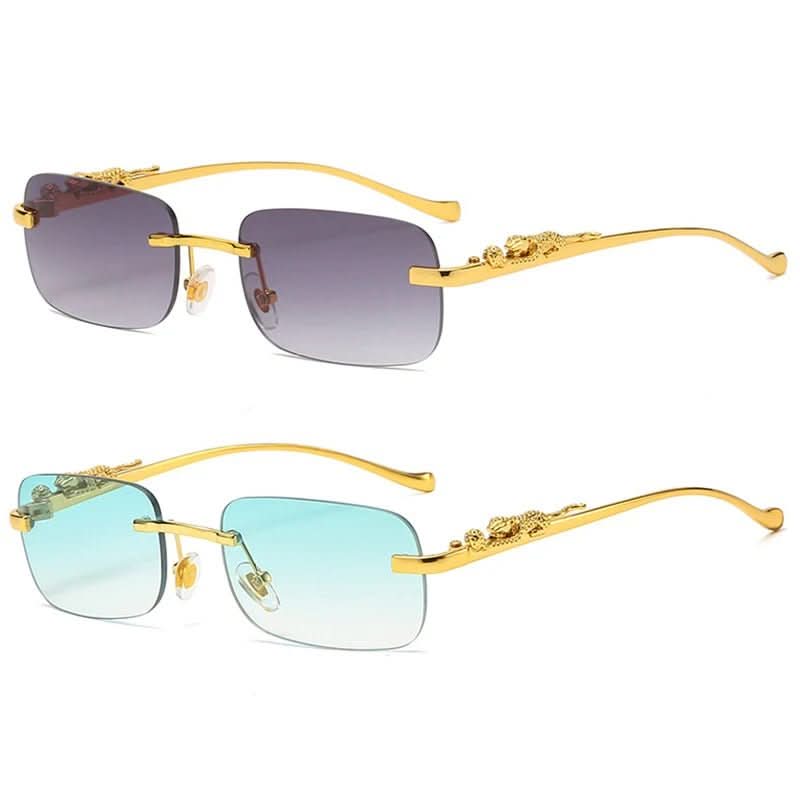 Kalsten | Rimless Leopard Head Sunglasses with UV400 Protection
