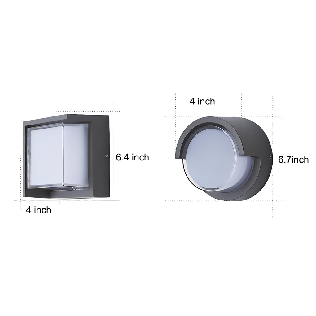 Modern Outdoor Wall Lights Round & Square Waterproof Designs for Gardens & Villas | Kalsten