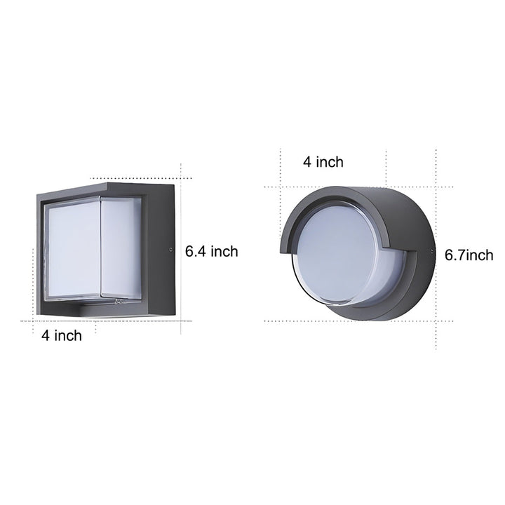 Modern Outdoor Wall Lights Round & Square Waterproof Designs for Gardens & Villas | Kalsten