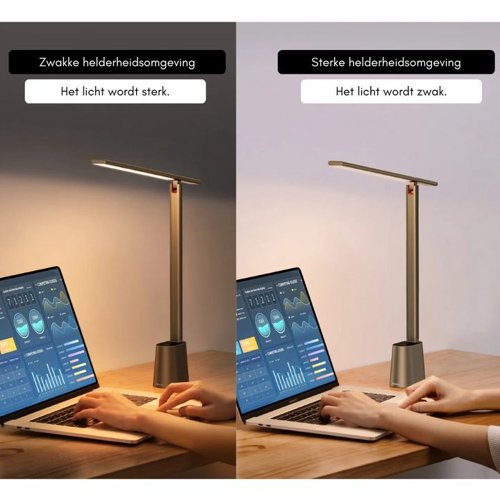 Kalsten | Intelligent LED desk lamp with foldable & dimmable design
