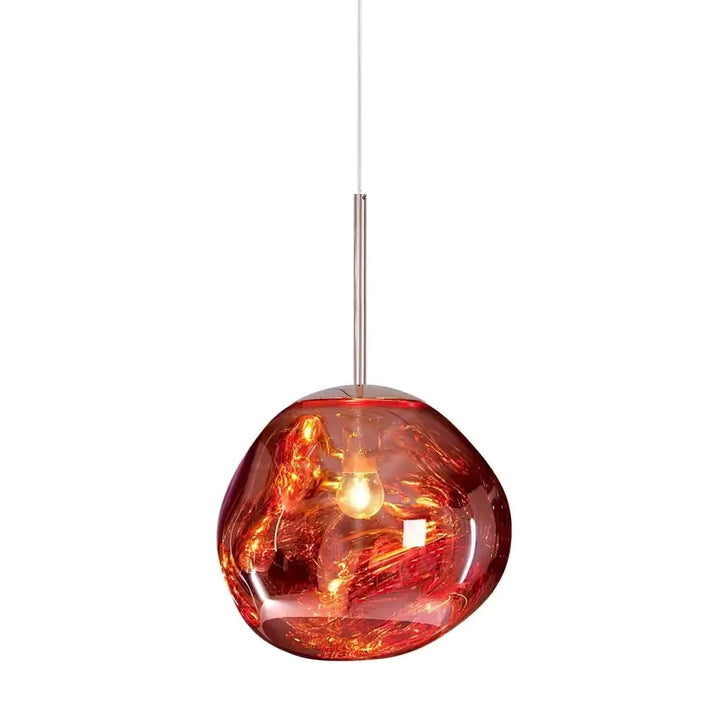 Pendant Lamp Metal 11 in Adjustable Ceiling Light Silver Gold Rose Gold Smoky Gray | Kalsten