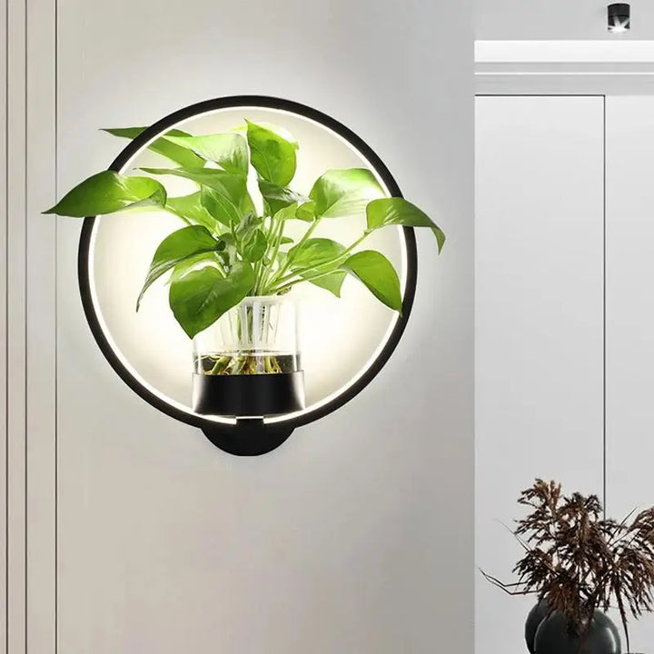 Wall Lamp with Glass Plant Holder Kalsten