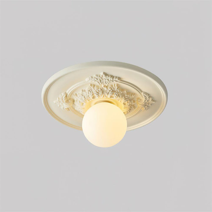 Ceiling Light Acrylic 13.7 in Beige Flush Mount Living Room Bedroom Decorative Fixture | Kalsten