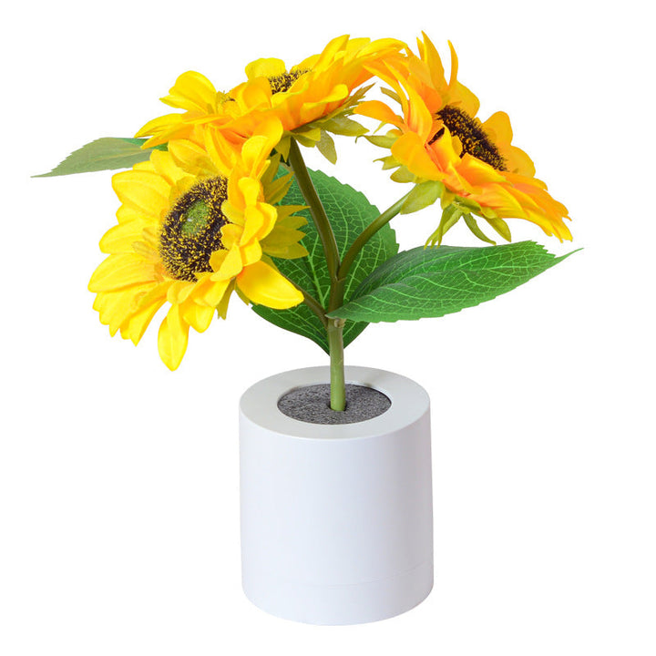LED Sunflower Table Lamp - Decorative Lighting Fixture for Home Decor & Nightstand Use | Kalsten