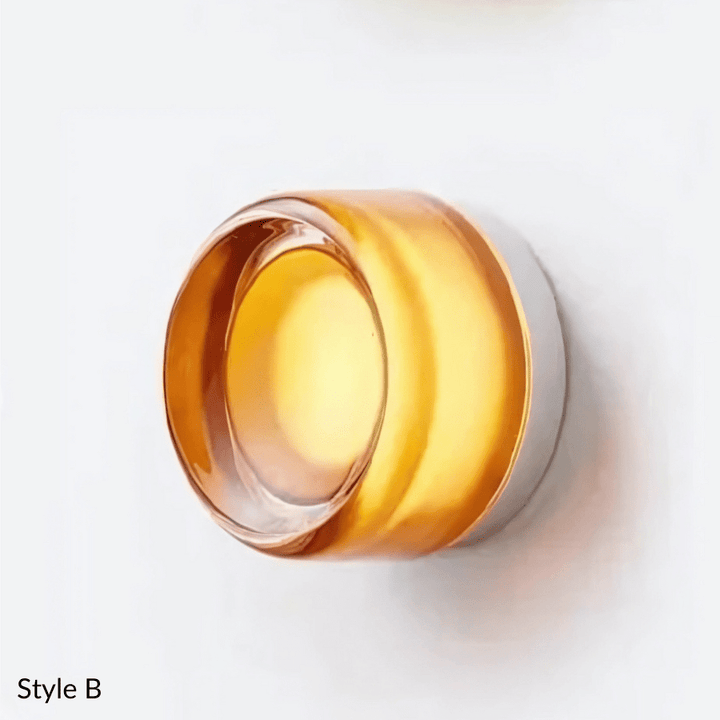 Luminara | Elegant Modern Metal Glass Wall Sconce Light Fixture | Kalsten