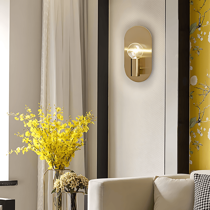 Lunaria | Elegant Minimalist Oval Wall Sconce Light Fixture | Kalsten
