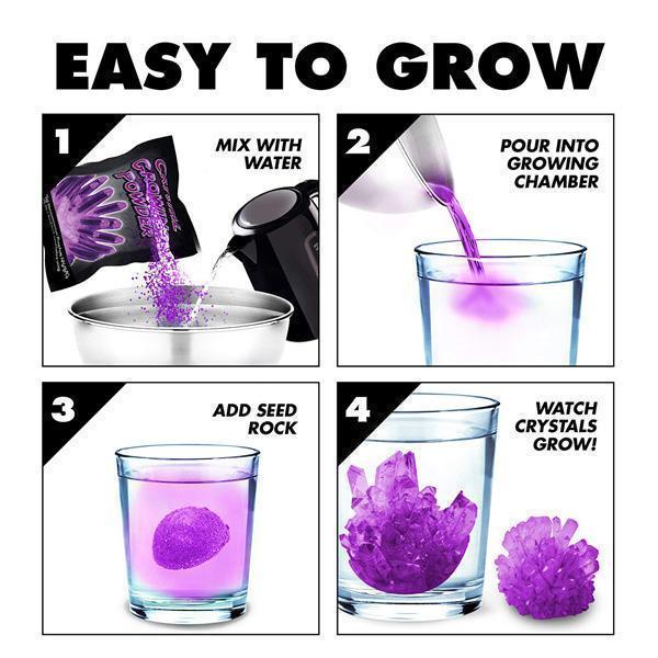 Magic Crystal Growing Jar Kit (Various Colors And Messages) | Kalsten